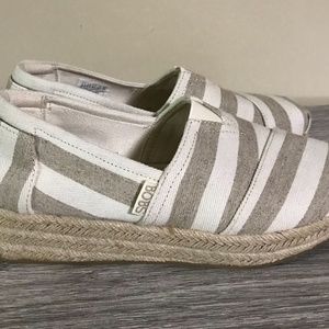 Bobs Woman Flats Brown/White Size 6.5